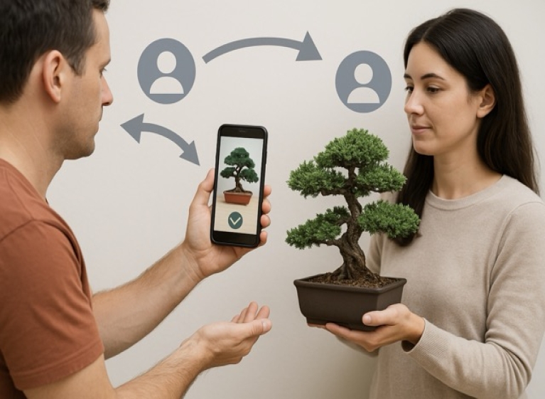 NOVO! Transfira os seus bonsais para outros utilizadores